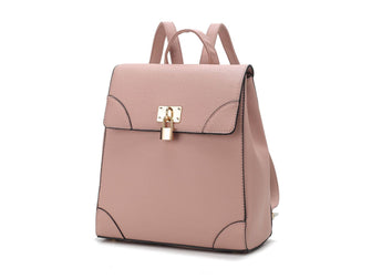 (blush)Sansa Vegan Leather Backpack by Mia k - BagNook