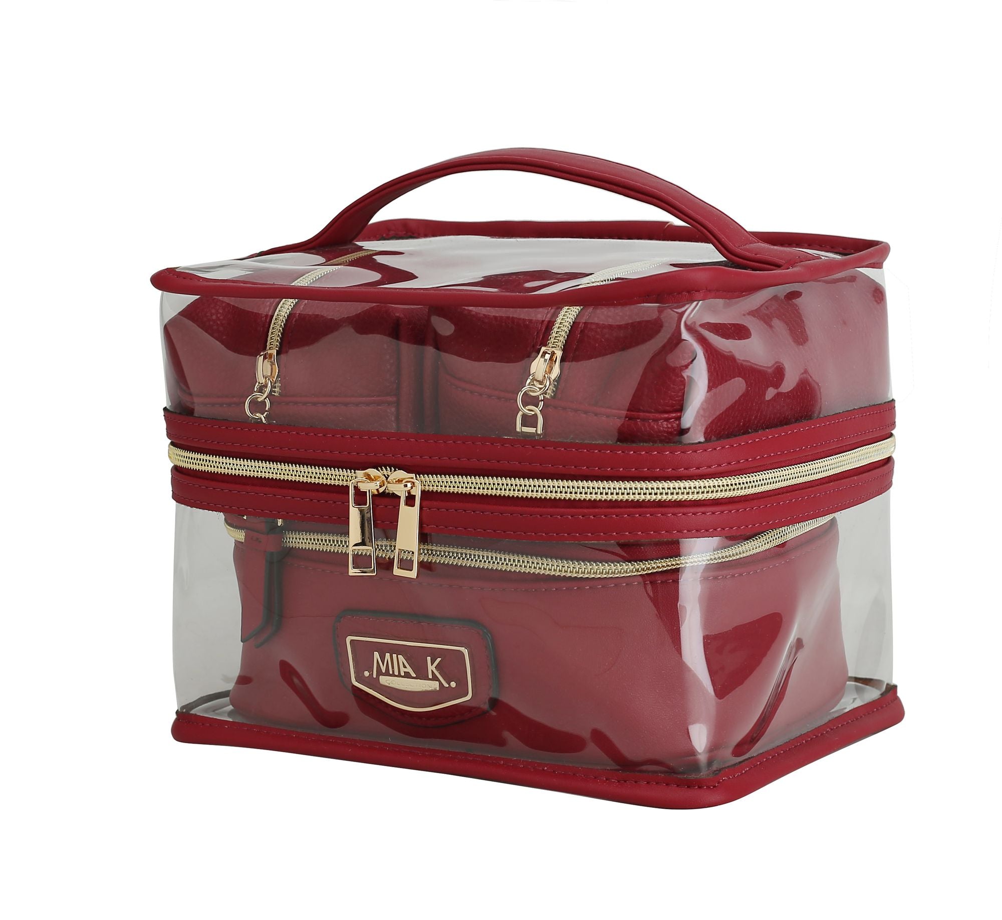 (red)Emma Cosmetic 4pc Set by MiaK - BagNook