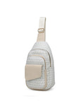 Load image into Gallery viewer, (white)Kace M Logo Printed Women Sling Bag by MKF - BagNook
