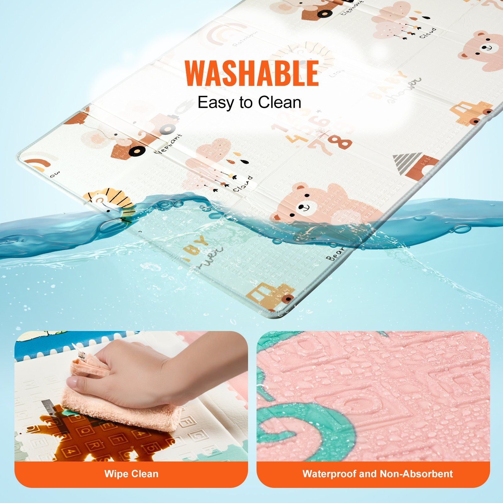 Baby Playmat - 51"x79" - Reversible - BagNook