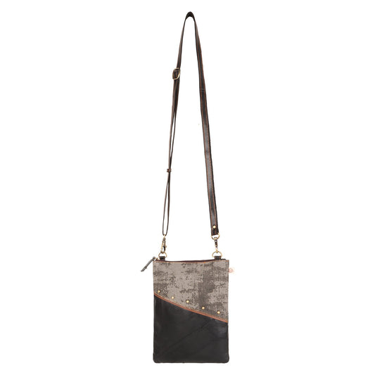 Madison Black Brisk Crossbody - Upcycled - BagNook