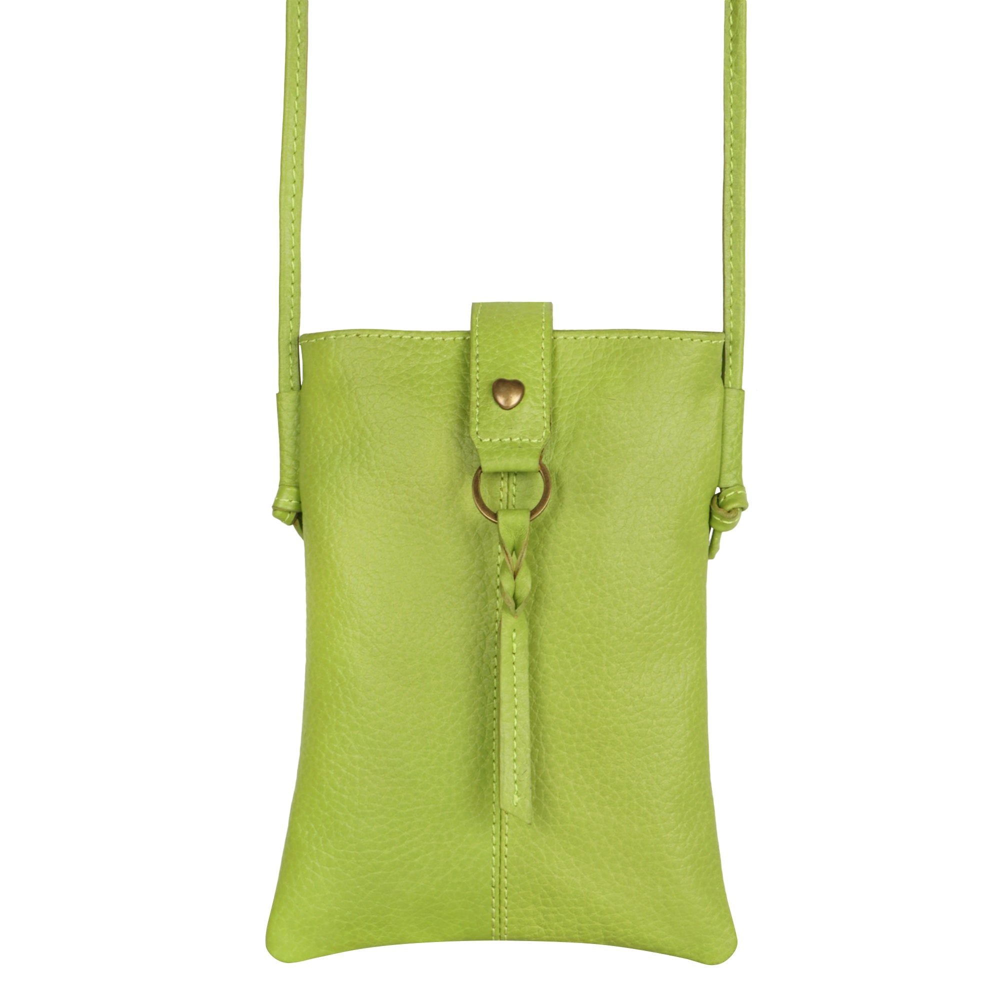 Jennie Small Crossbody w/Slim Strap - Lime Green - BagNook