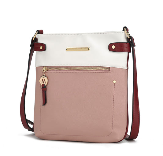 (mauve)Camilla Crossbody Handbag by Mia K - BagNook