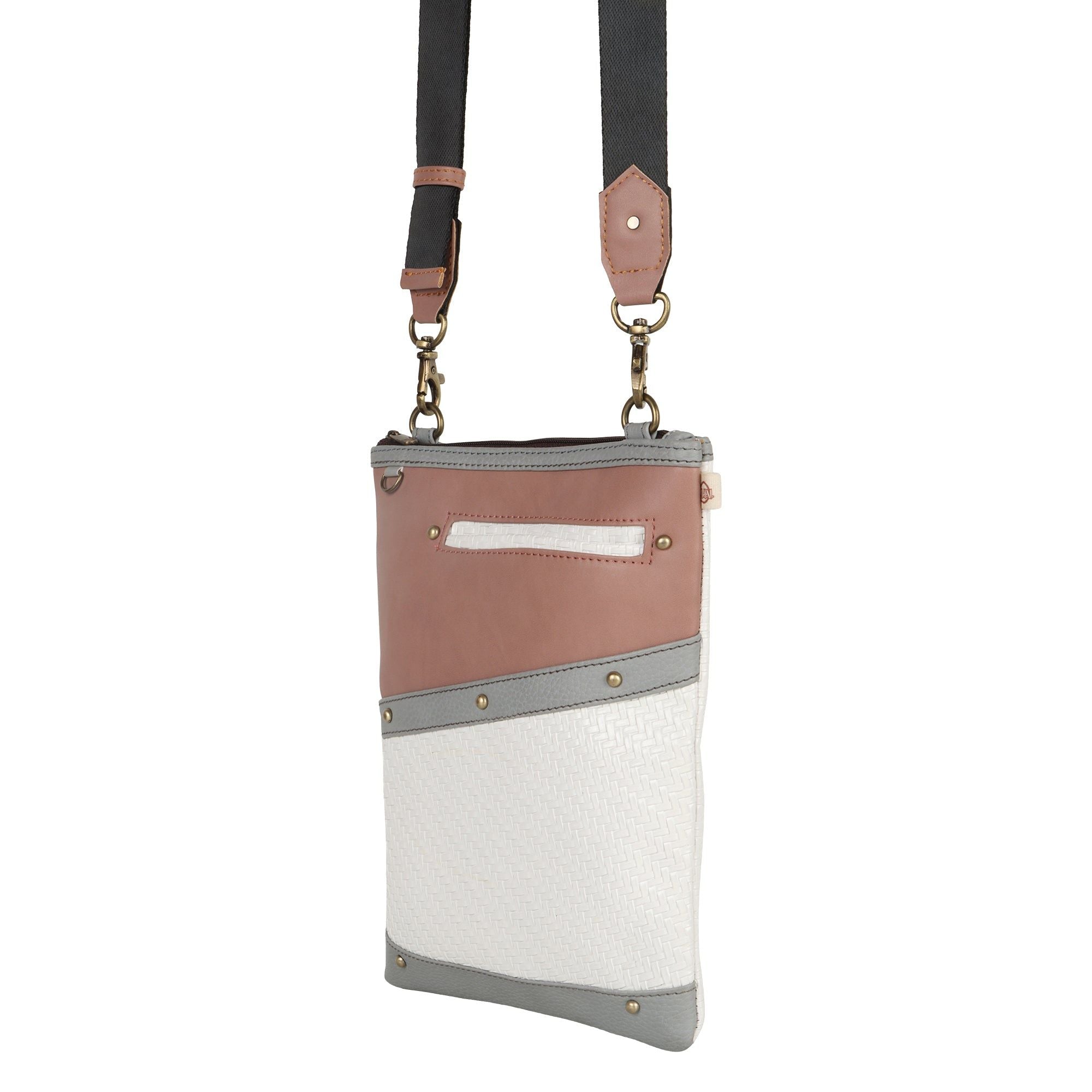 FOXIE - Brisk Crossbody w/Front Cellphone Pocket - Nude - BagNook