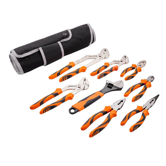 VEVOR Ultra-Hard 8pc Pliers Set, High Carbon Steel and Tool Storage Bag - BagNook