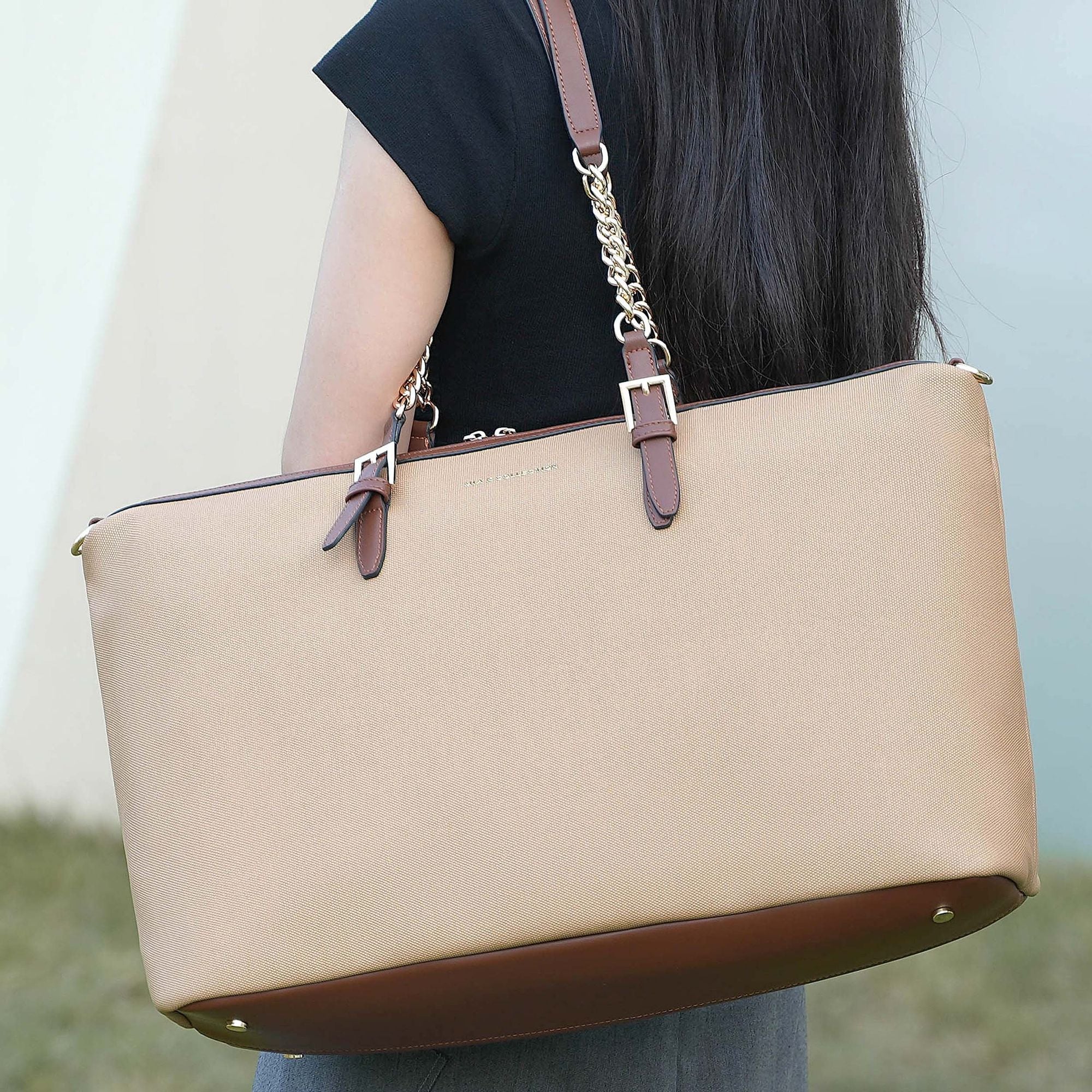 (dark beige)