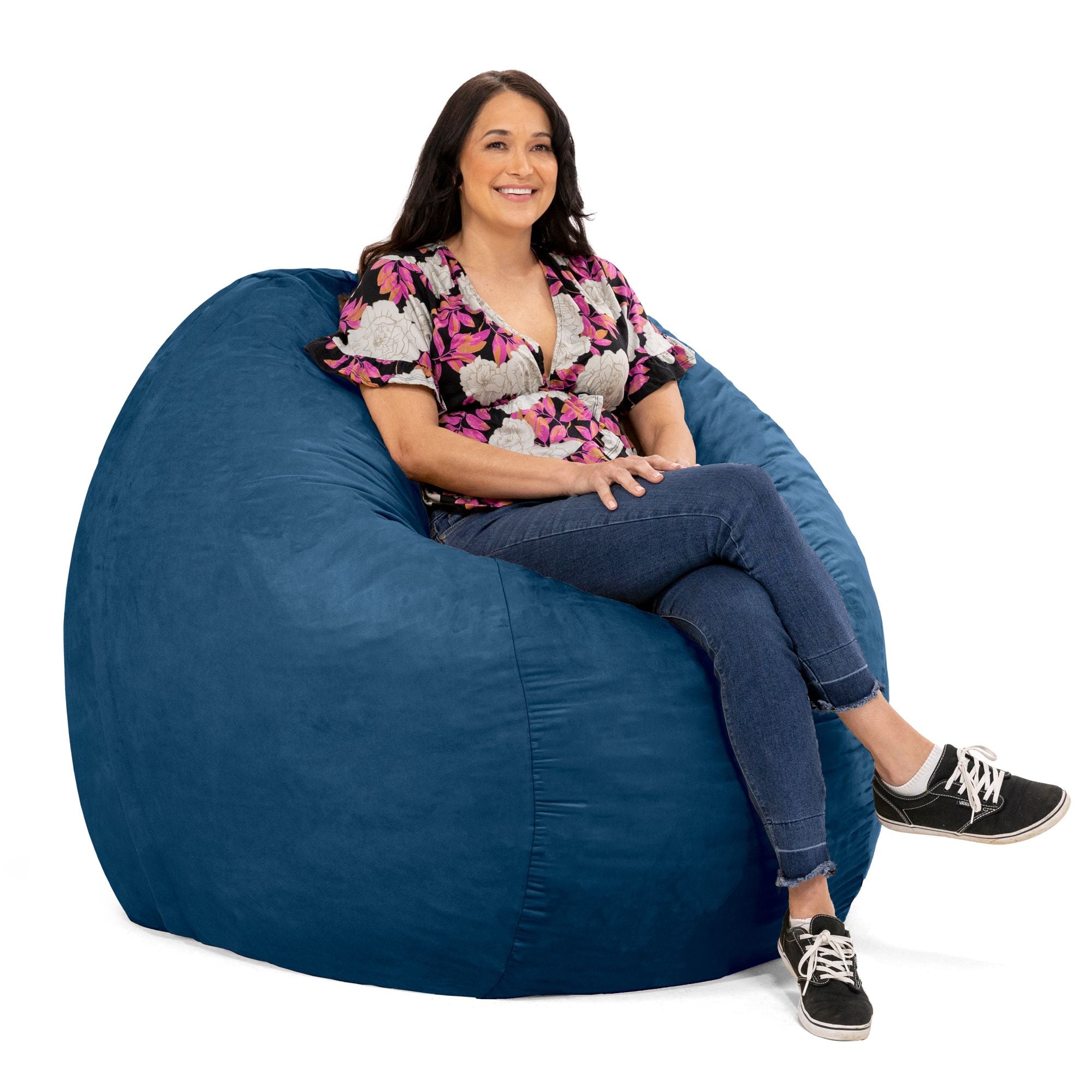 Jaxx Saxx 5 Ft Large Bean Bag, Navy - BagNook