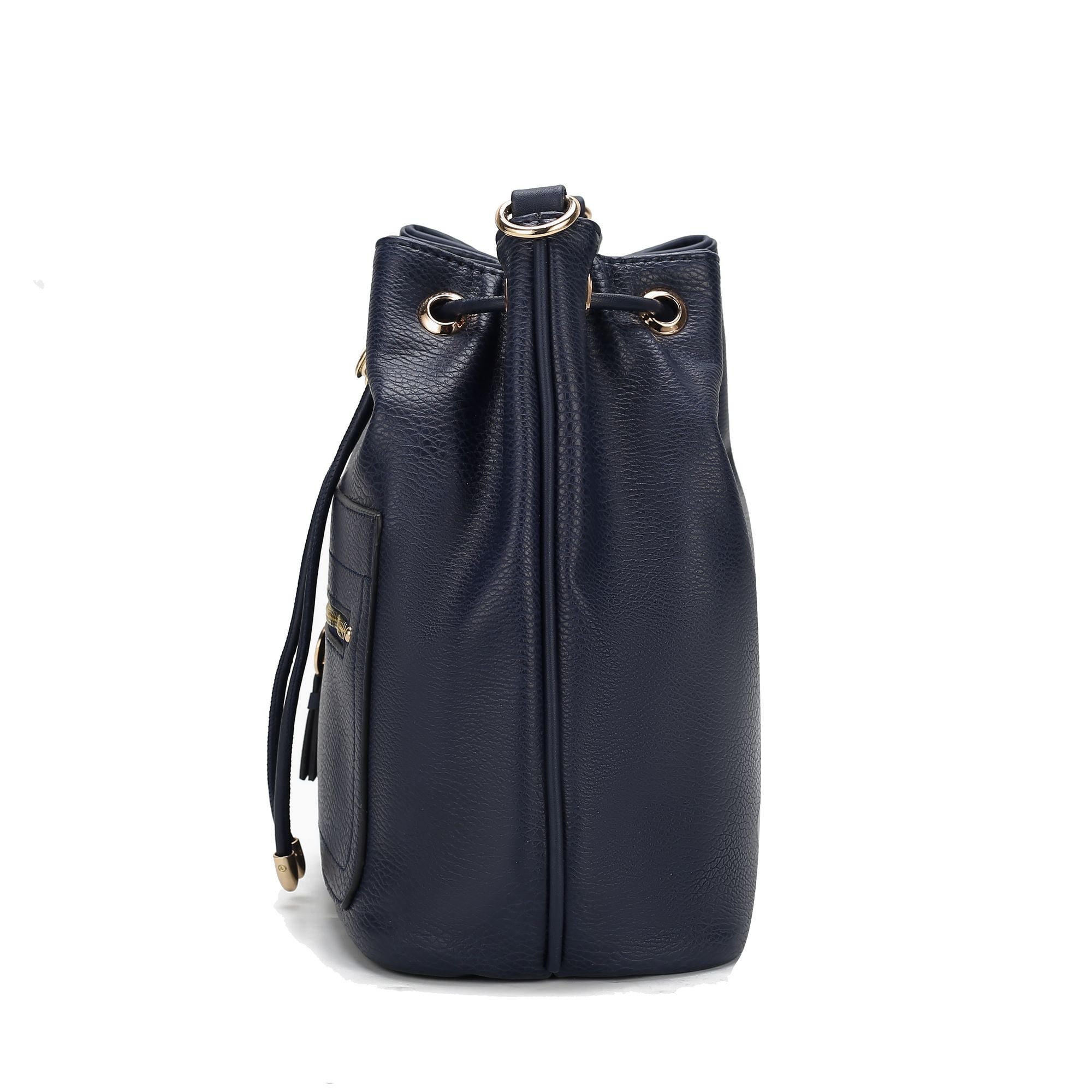 (navy)Larissa Women's Bucket Bag with Wallet by Mia k - BagNook