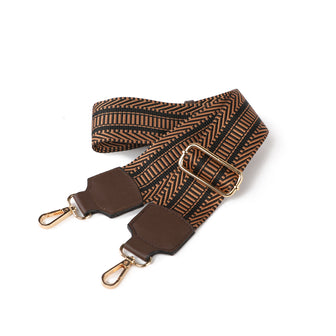(cognac-coffee)Naya Women Webbing Crossbody Straps by Mia K - BagNook