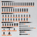 Load image into Gallery viewer, VEVOR Impact Sockets Set 130pc 6pt 3/8,1/2 Ratchet Tool Kit w/Readable Markings - BagNook
