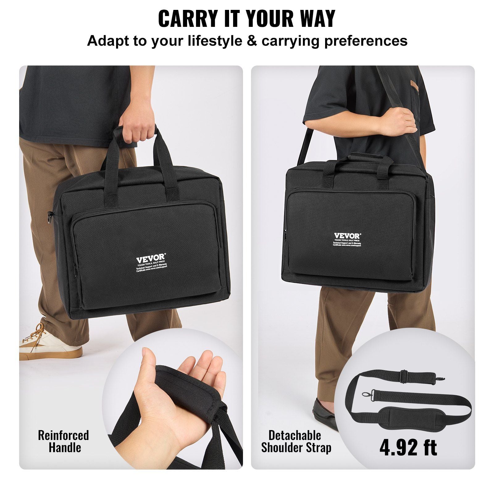 Padded DJ Mixer Controller Bag, w/Shoulder Strap (19.29x8.66x15.34) - BagNook
