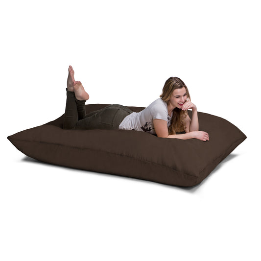 Jaxx 5.5 ft Pillow Saxx Bean Bag Pillow, Chocolate - BagNook