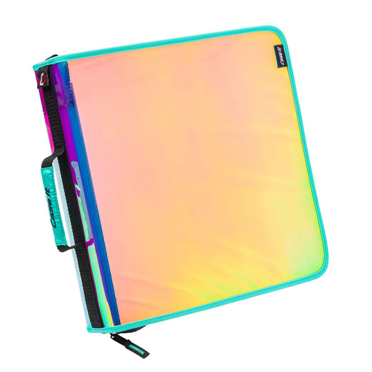 The Go Tab - 2" Zipper Binder w/Removeable File Folder- Iridescent - BagNook