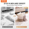 Load image into Gallery viewer, VEVOR Cotton Rope Storage Basket (22 x 22 x 14 in) 23gal Capacity - BagNook
