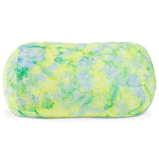 Jaxx Saxx 4 ft Sofa Bean Bag Couch - Faux Fur - Firefly Yellow - BagNook