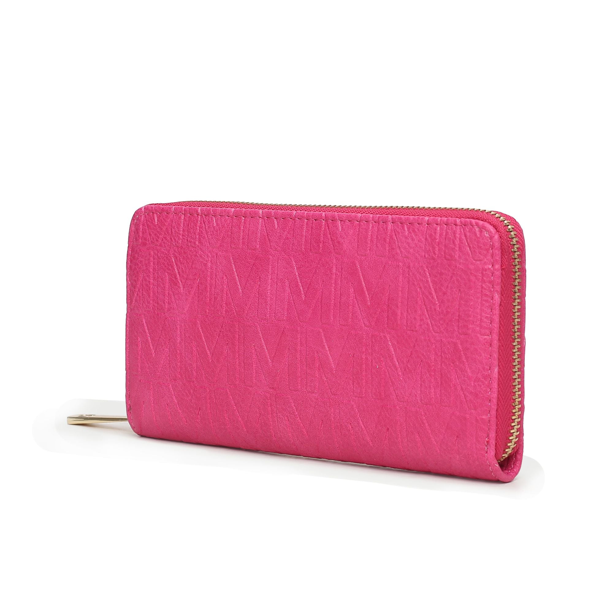 (fuchsia)Aurora M Signature Wallet Handbag by Mia k - BagNook
