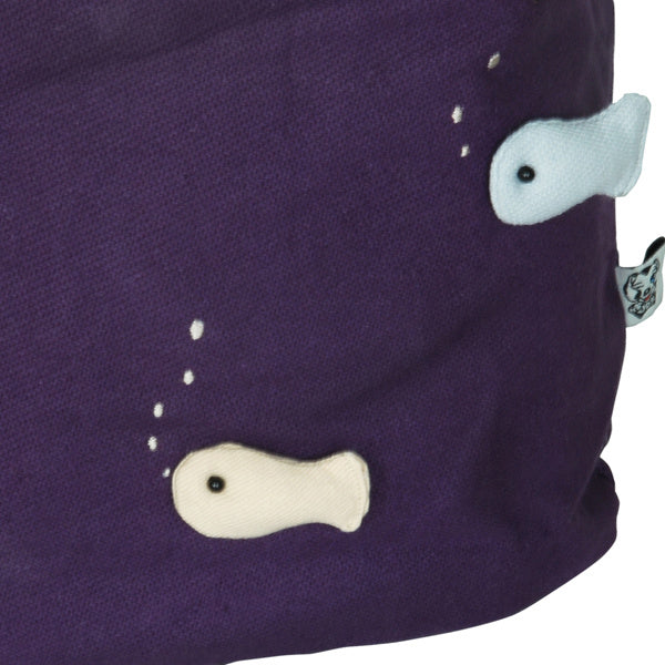 Swimming Fish Fabric Art School Daypack - BagNook
