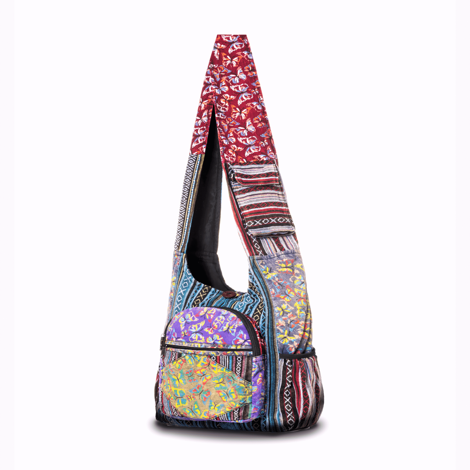 Kathmandu Collection | Butterfly Design Crossbody/Hobo Bag - BagNook