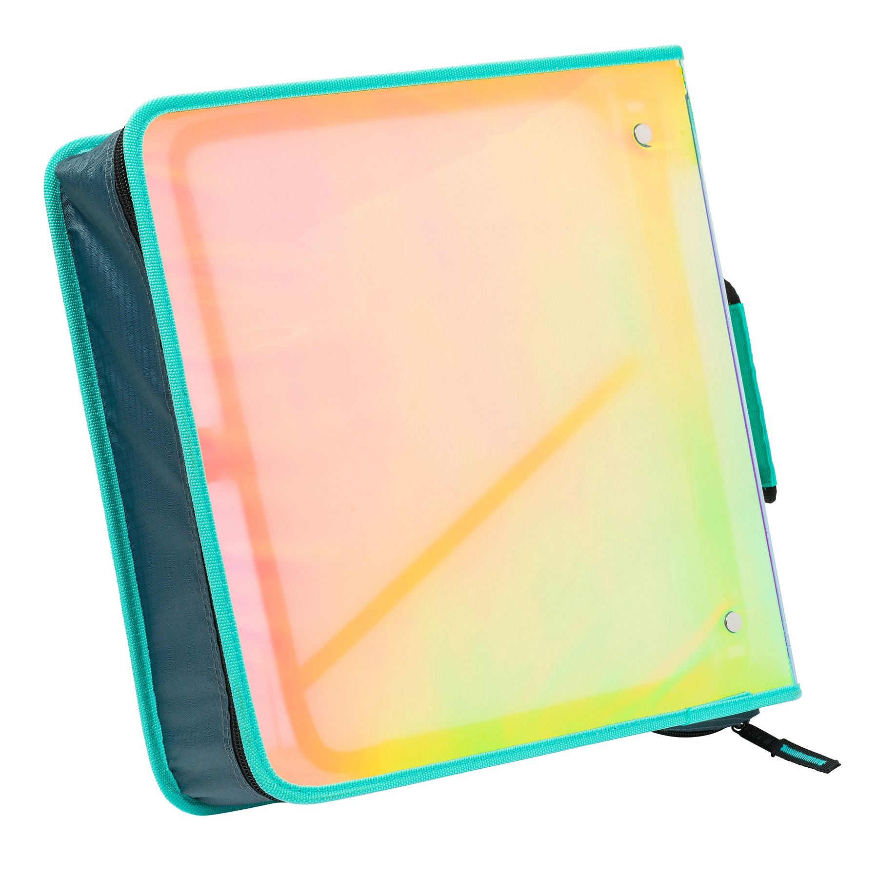 The Go Tab - 2" Zipper Binder w/Removeable File Folder- Iridescent - BagNook