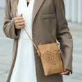 Load image into Gallery viewer, (camel)Heartly Crossbody Vegan Leather Bag by Mia K - BagNook
