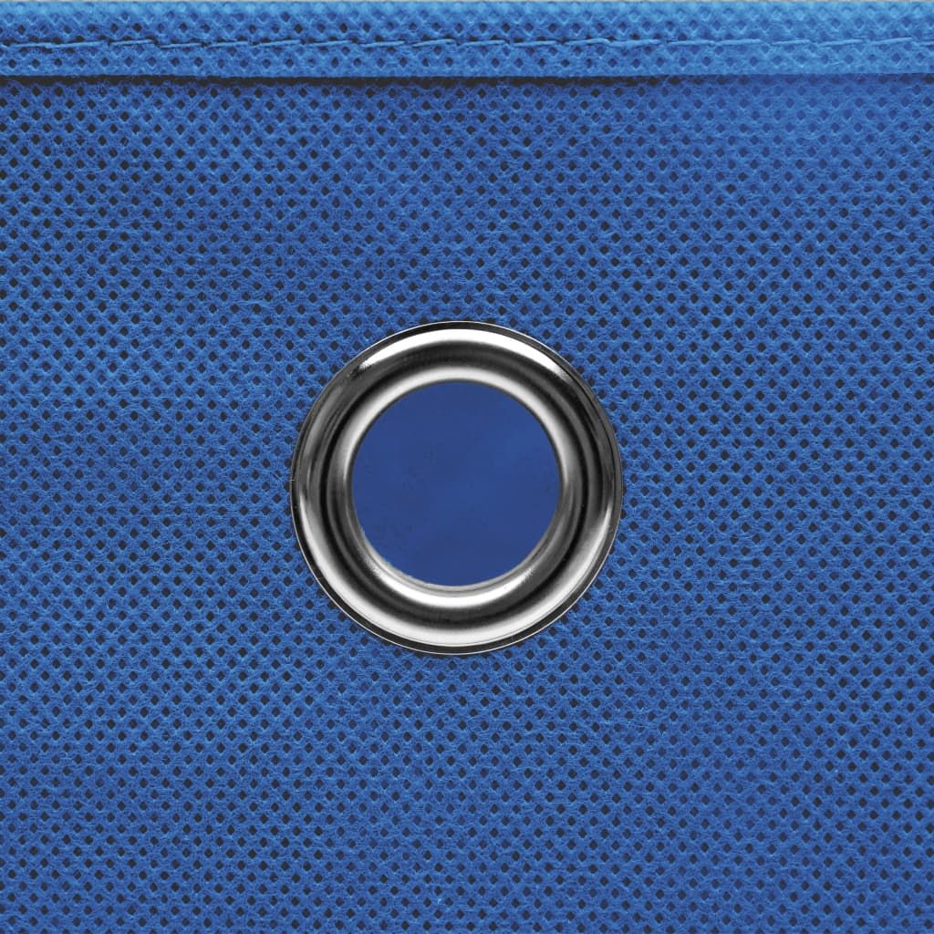 Storage Boxes 4pc 12.6"x12.6"x12.6" Fabric - Blue - BagNook