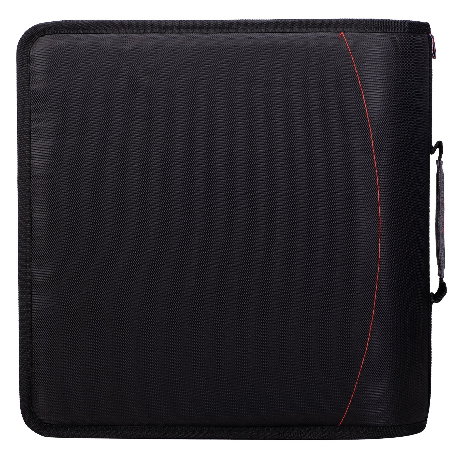 (jet black)The King-Sized Zip Tab -4 Inch Binder w/Removeable file folder - BagNook