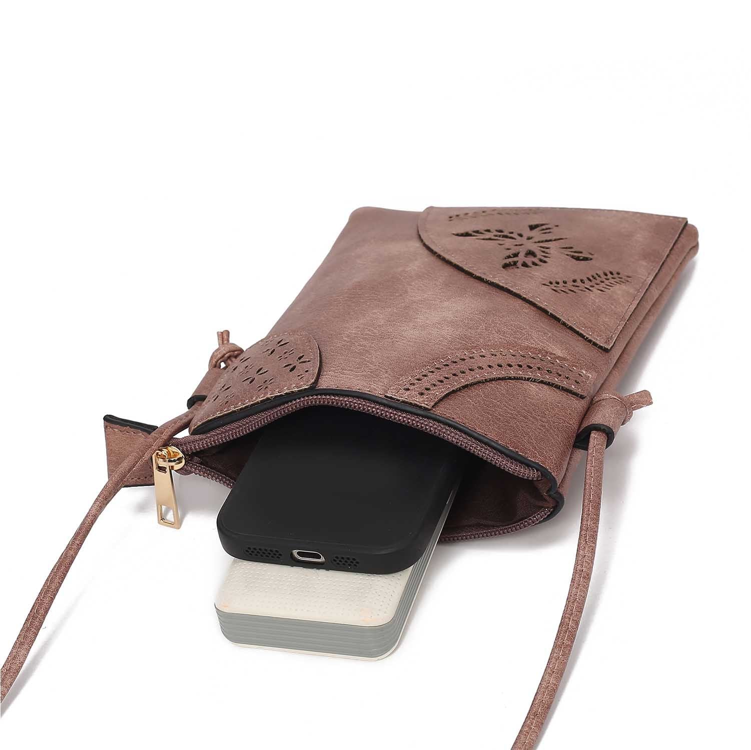 (pink)Willow Women's Crossbody Bag by Mia K - BagNook