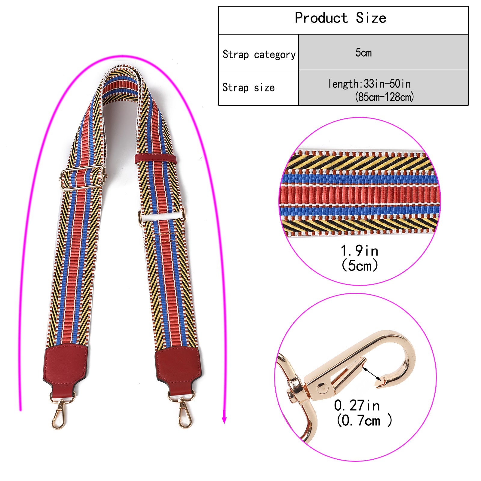 (red)Naya Women Webbing Crossbody Straps by Mia K - BagNook