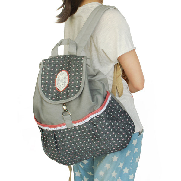 Joyful Picnic Fabric Art School Daypack - BagNook