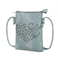 Load image into Gallery viewer, (blue)Heartly Crossbody Vegan Leather Bag by Mia K - BagNook

