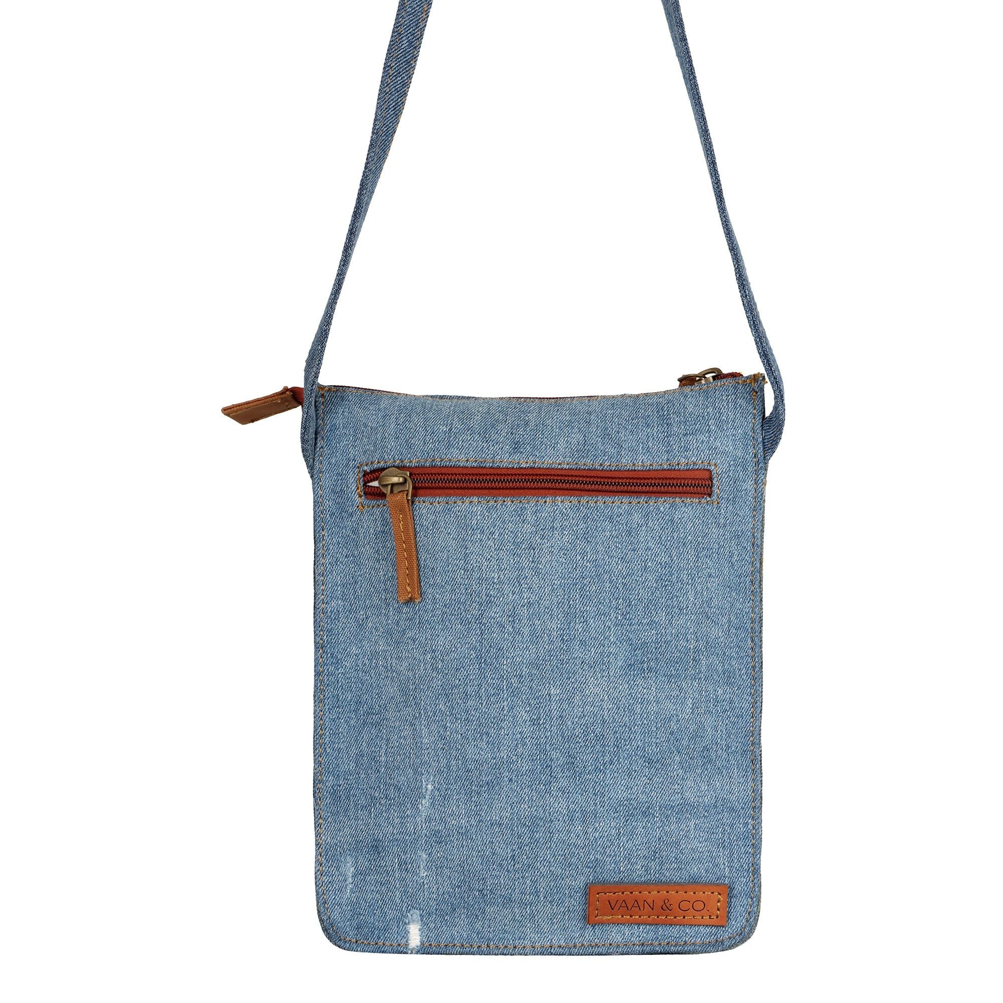 Upcycled Fashion - Cute Denim Crossbody - bagNook
