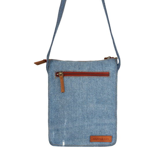 Upcycled Fashion - Cute Denim Crossbody - bagNook