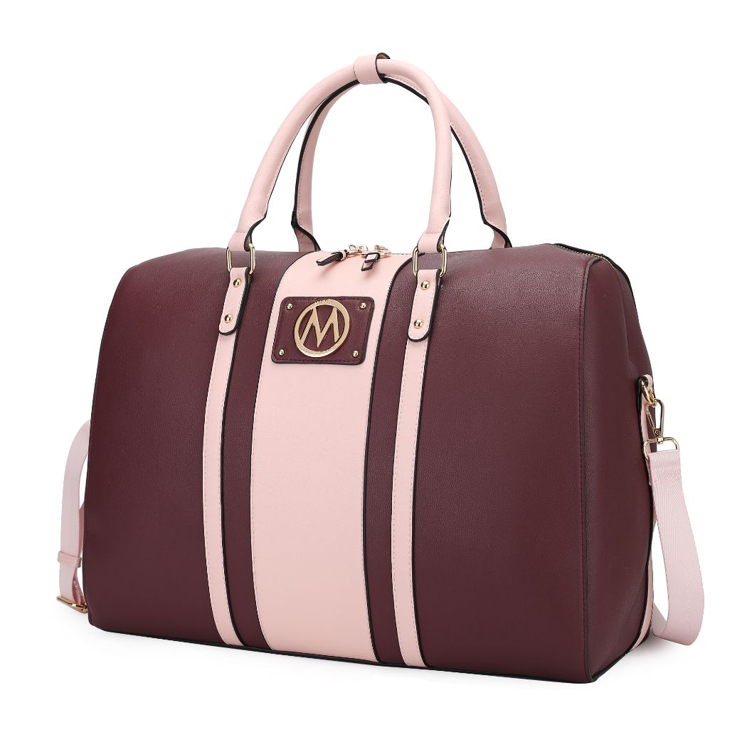 (wine)Melissa Women's Vegan Leather Duffel by Mia K - BagNook