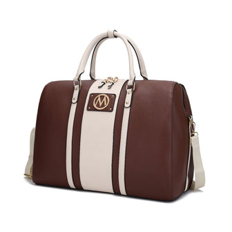 (chocolate)Melissa Women's Vegan Leather Duffel by Mia K - BagNook