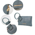 Load image into Gallery viewer, (denim)Simone Clutch/Wristlet Handbag Vegan Leather by Mia k - BagNook
