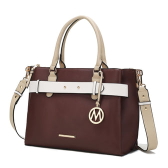 (coffee)Jamie Satchel Handbag by Mia K - BagNook