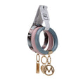 Load image into Gallery viewer, (pink-denim-mauve)Jasmine Bangle Wristlet Keychain set by Mia K - BagNook
