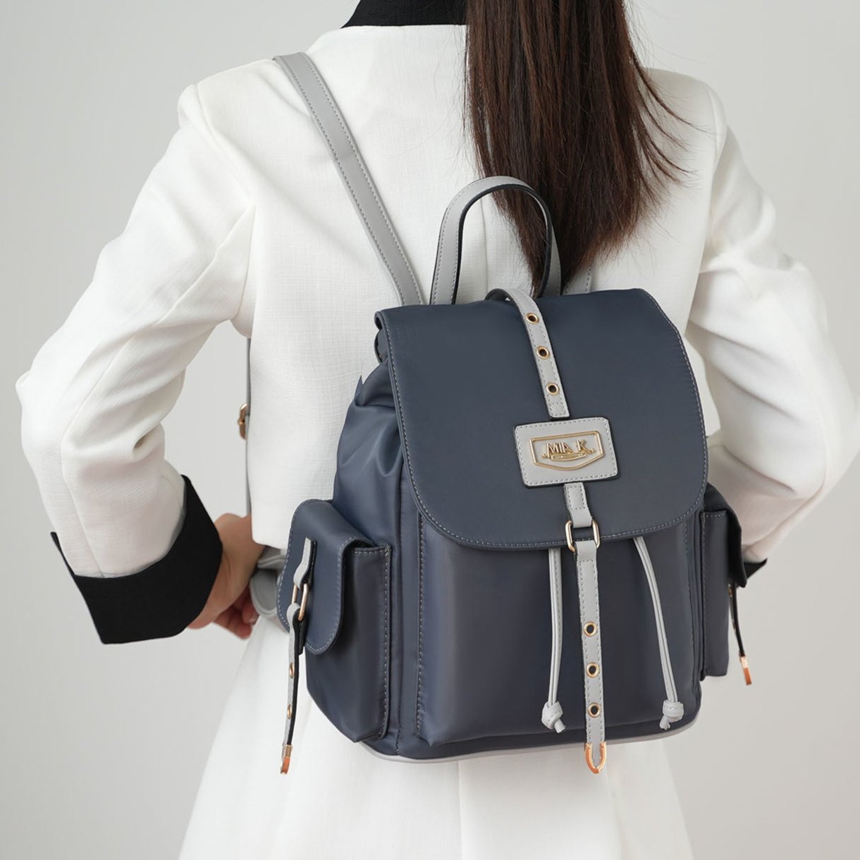 (charcoal light grey)Paula Women Backpack by Mia K - BagNook