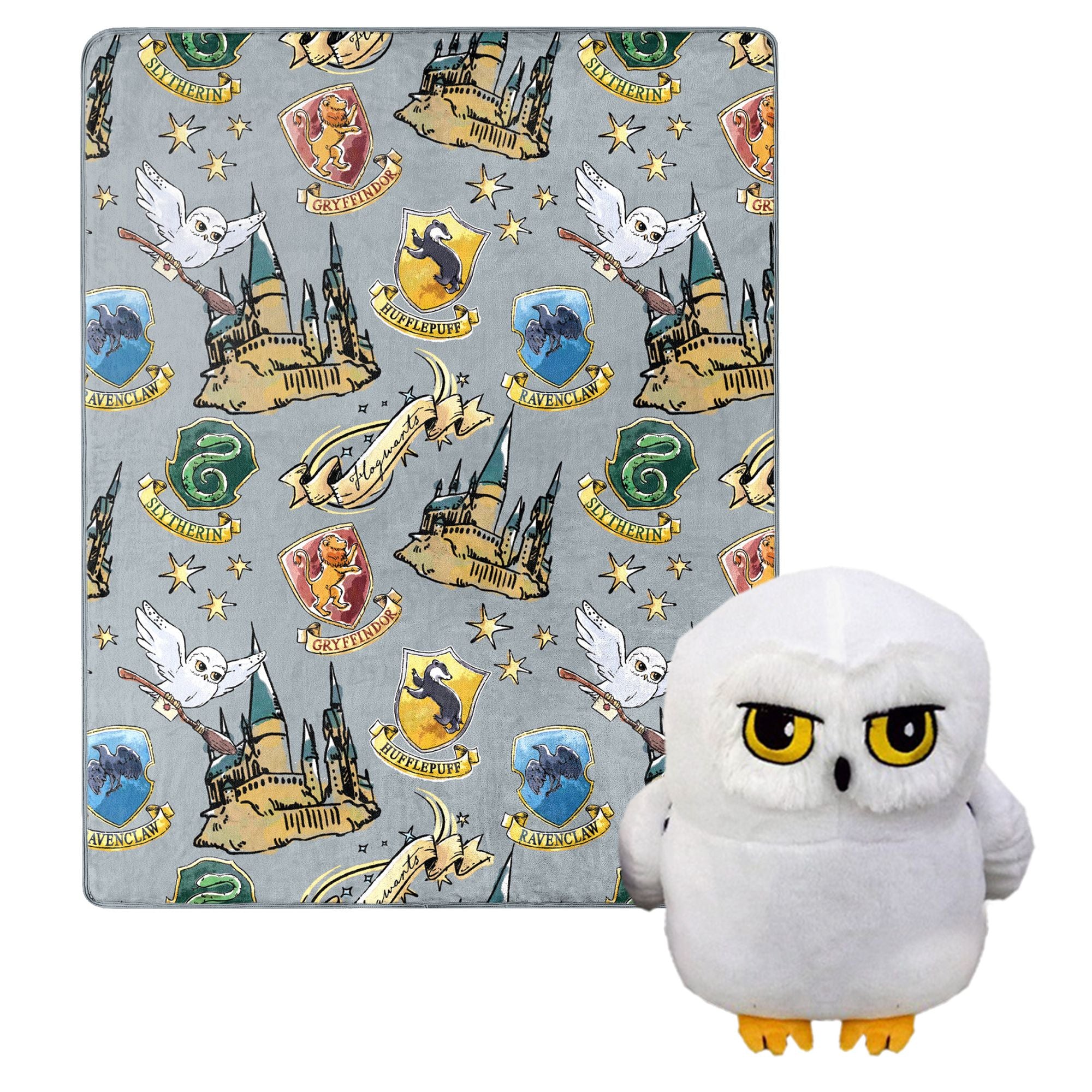 Harry Potter - Hedwig Character Throw Blanket & Hugger Set - BagNook