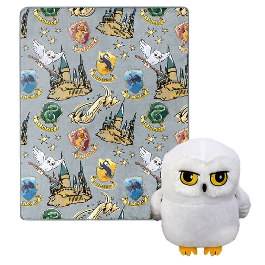 Harry Potter - Hedwig Character Throw Blanket & Hugger Set - BagNook