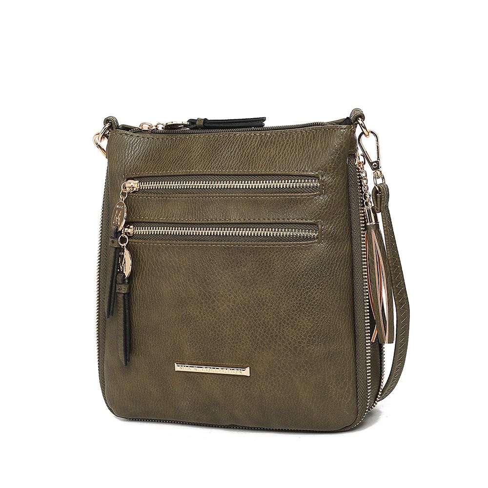 (olive)Angelina Crossbody Handbag Purse by Mia K. - BagNook