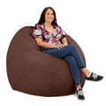 Load image into Gallery viewer, Jaxx Saxx 5 Ft Large Bean Bag, Chocolate - BagNook
