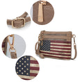 Load image into Gallery viewer, (taupe)Alisson Vegan Leather FLAG Crossbody Bag by Mia K - BagNook
