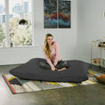Load image into Gallery viewer, Jaxx 5.5 ft Pillow Saxx Bean Bag Pillow, Black - BagNook
