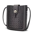 Load image into Gallery viewer, (charcoal)Molly Crossbody Phone Bag w/Snap Closure by Mia K - BagNook
