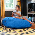 Load image into Gallery viewer, Jaxx 4 ft Cocoon Kids Bean Bag, Blueberry - BagNook
