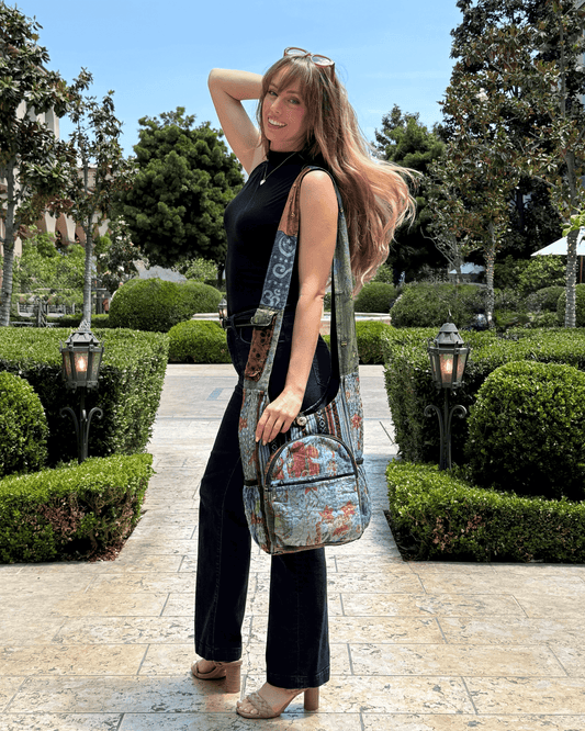 Kathmandu Collection | Vintage Patchwork Crossbody/Hobo Bag - BagNook