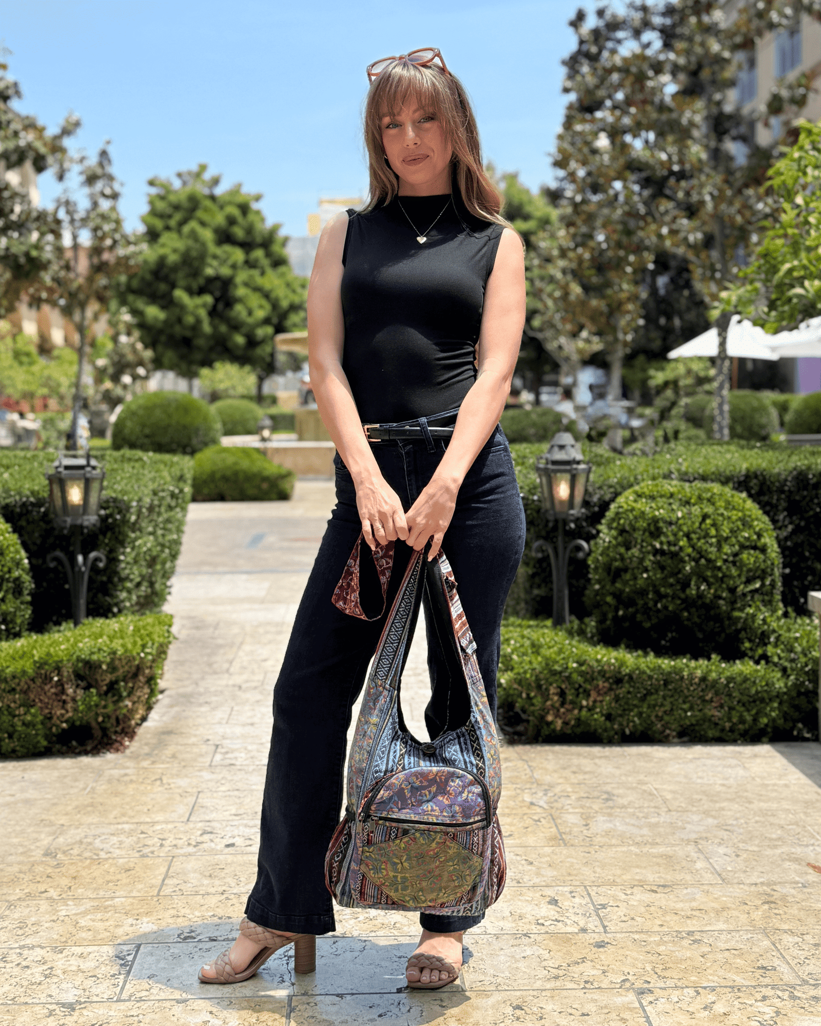 Kathmandu Collection | Butterfly Design Crossbody/Hobo Bag - BagNook