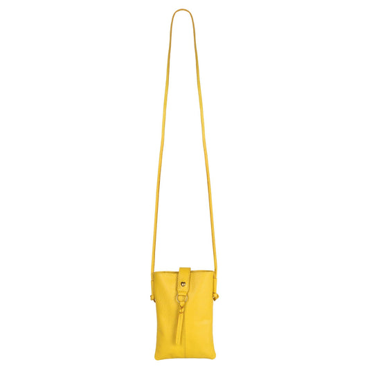 Jennie Small Crossbody w/slim strap - Canary Yellow - BagNook