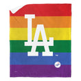 Load image into Gallery viewer, PRIDE SERIES - DODGERS - Silk Touch Sherpa Throw Blanket - BagNook
